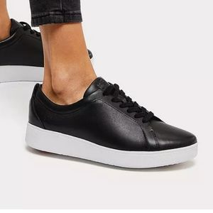 NITB black leather FITFLOP Rally classic sneakers